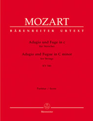 Adagio and Fugue in C K. 546-Score Orchestra Scores/Parts sheet music cover Thumbnail